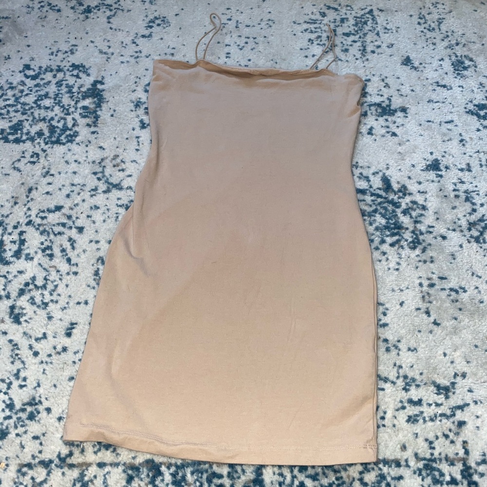 Nude bodycon dress (medium)